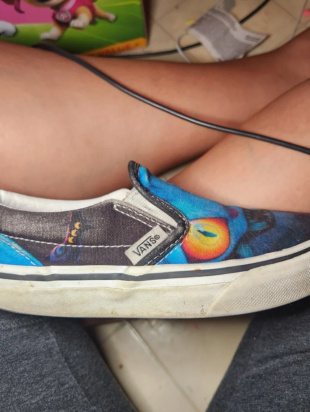 VANS - KPOP DEMON HUNTERS DERPY TIGER Kids Slip-On Sneakers